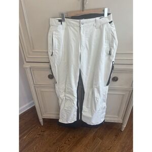 BOGNER FIRE + ICE TECHNICAL SNOW SKI BOARD PANTS WHITE BLACK MEN 40 INSULATED